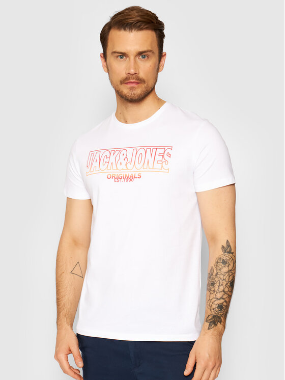 T-shirt Saturn 12189700 Bianco Regular Fit