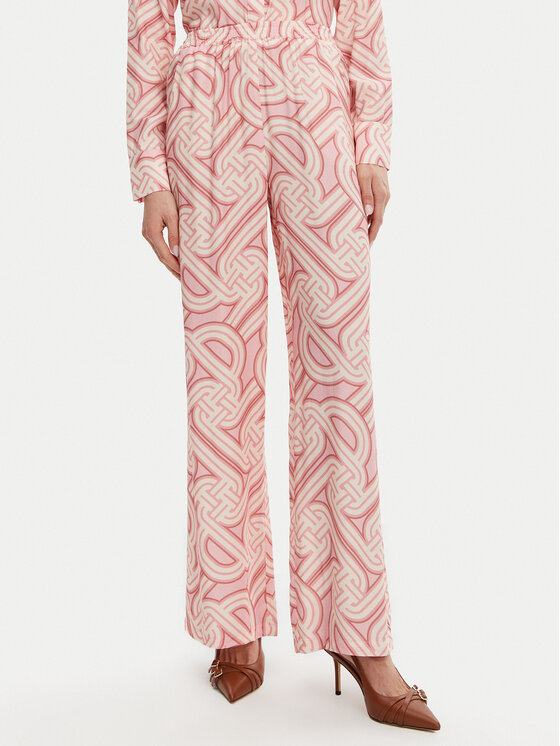 Silvian Heach Silvian Heach Pantaloni di tessuto GPP25396PA Rosa Regular Fit
