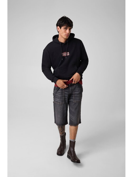 Guess Jeans Guess Jeans Mikina 184129 Černá Classic Fit