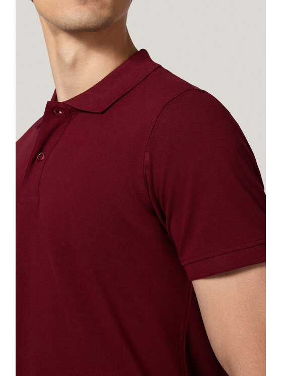 Próchnik Próchnik Polo PM5 PO073125000019 Bordowy Regular Fit