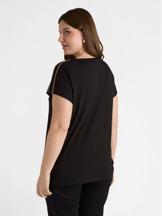 Fiorella Rubino Fiorella Rubino T-shirt G058L008368N033 Nero Regular Fit