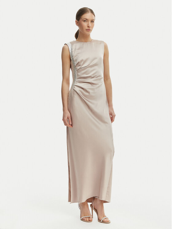 Rinascimento Rinascimento Abendkleid CFC0127548003 Beige Regular Fit