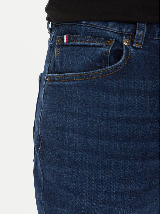 Tommy Hilfiger Tommy Hilfiger Blugi Denton MW0MW39034 Bleumarin Straight Fit
