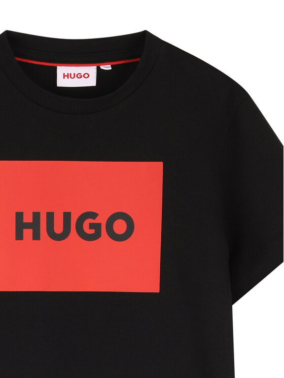 HUGO HUGO T-Shirt G00572 S Czarny Regular Fit