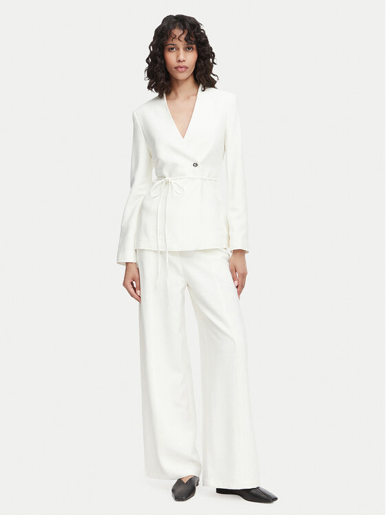 Calvin Klein Calvin Klein Sakoi LV044F408G Krem Regular Fit