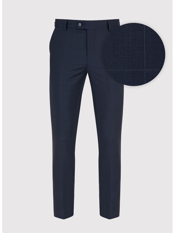 Pako Lorente Pako Lorente Spodnie garniturowe P000B-6G-003 Granatowy Slim Fit