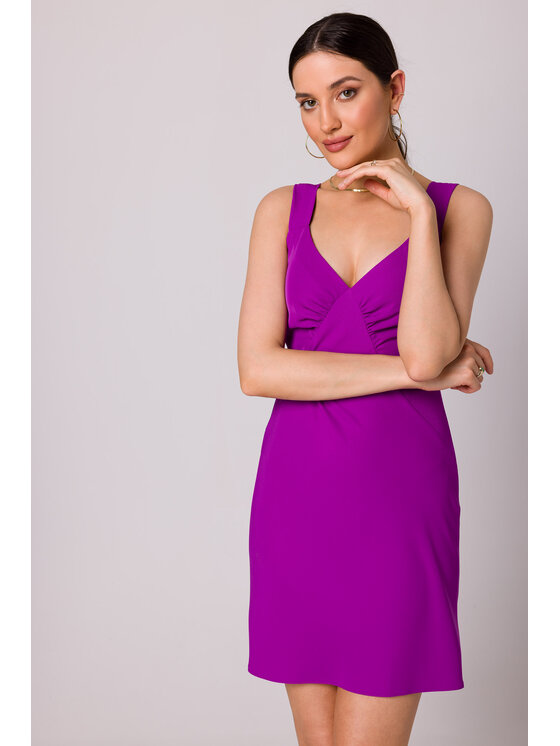 Makover Makover Vestito da giorno K159 Viola Regular Fit