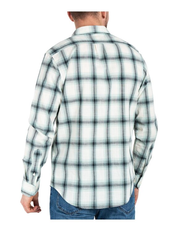 Lee Lee Koszula L66NBZ41 Zielony Regular Fit