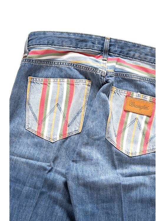 Wrangler Wrangler Jeansy CROPPED FLARE Kolorowy Loose Fit