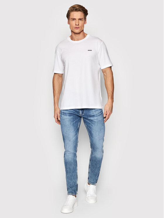 HUGO Hugo Póló Dero222 50466158 Fehér Regular Fit