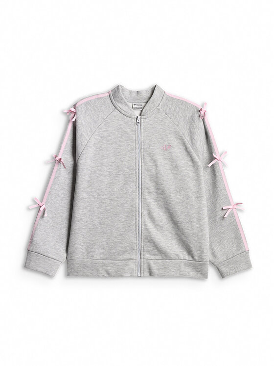 4F 4F Bluza BOW MOTION Szary Loose Fit