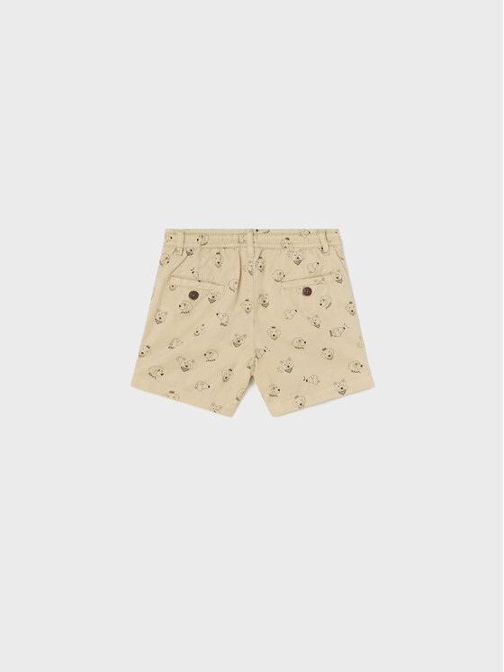 Mayoral Mayoral Шорти от плат 1286 Бежов Regular Fit