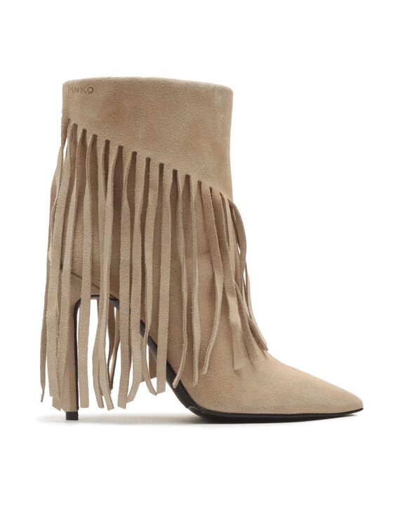 PINKO PINKO Ковбойські чоботи Olympe Tronchetto PE 23 BLKS1 100573 A0N8 Бежевий