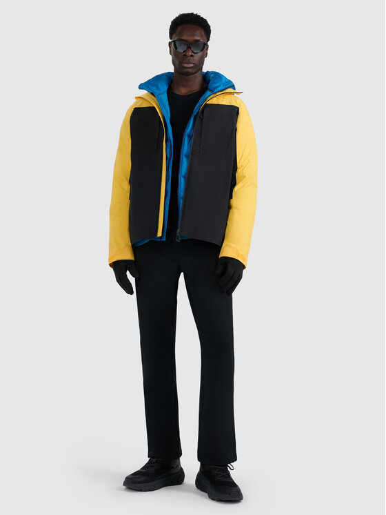 4F 4F Kurtka outdoor HALNY Żółty Regular Fit