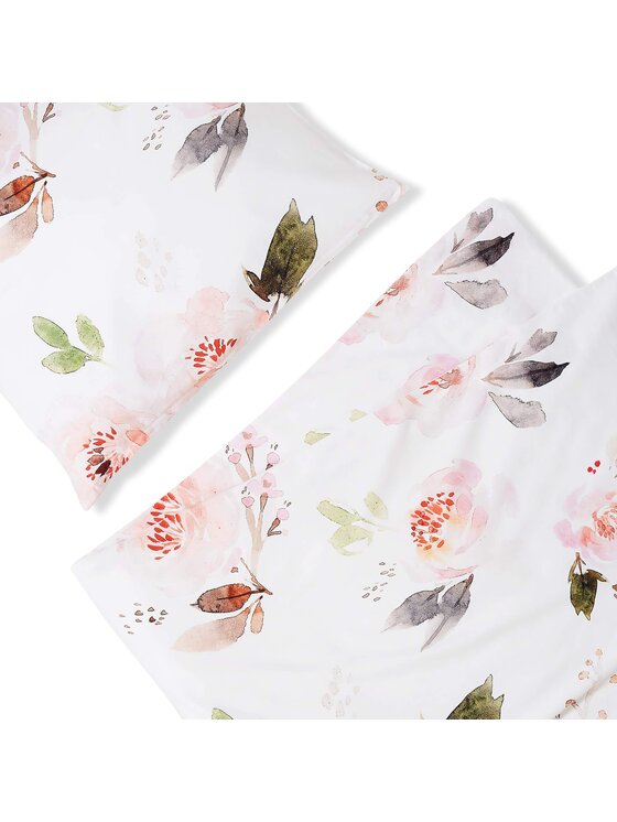 White pocket White pocket Komplet pościeli we wzory Biały