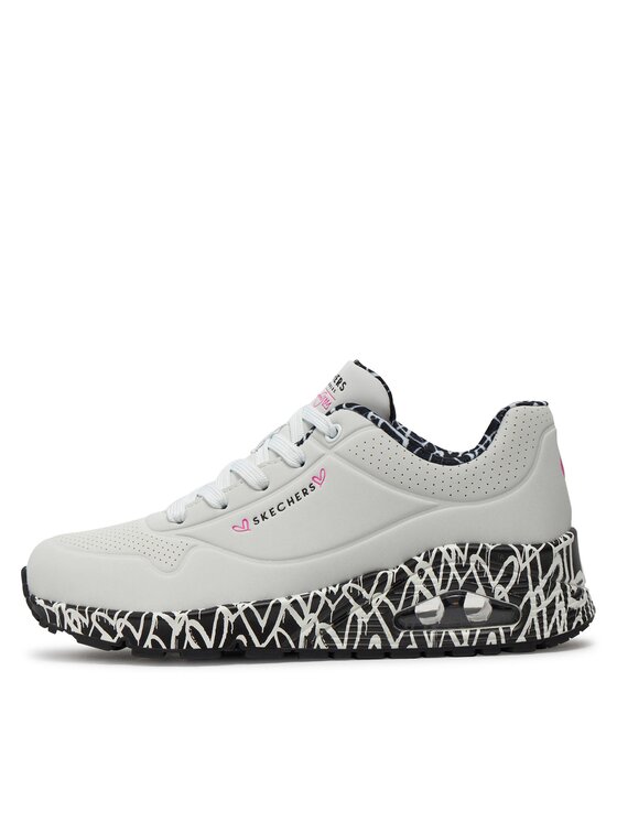 Skechers Skechers Sneakersy Skechers Uno-Loving Love Biały