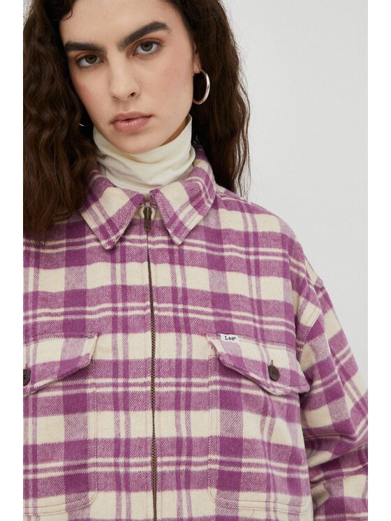 Lee Lee Koszula 90S WORKWEAR OVERSHIRT Kolorowy Loose Fit
