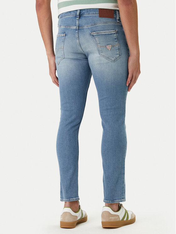 Guess Guess Džinsai M2YAN1 D4Q43 Mėlyna Skinny Fit