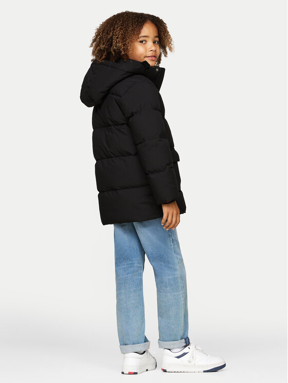 Tommy Hilfiger Tommy Hilfiger Μπουφάν πουπουλένιο KB0KB09401 Μαύρο Regular Fit