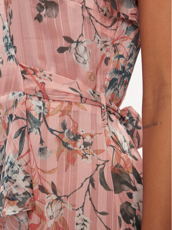 Guess Guess Kasdieninė suknelė New Juna Long W4GK38 WG4D2 Rožinė Regular Fit