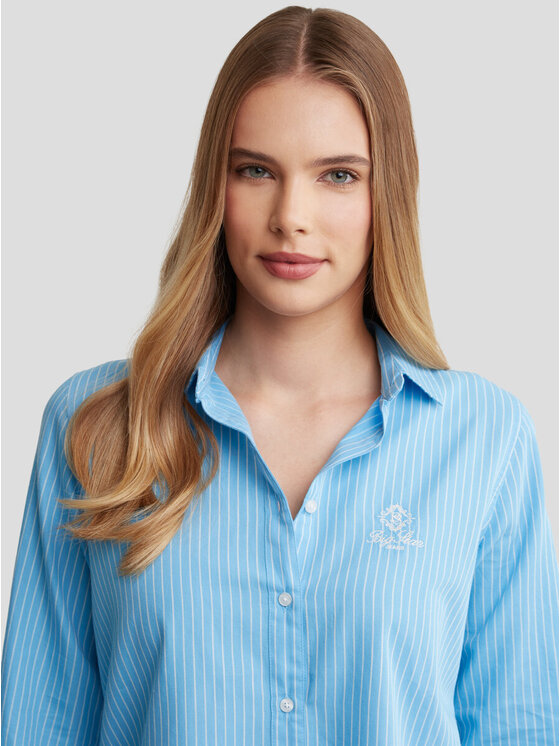 BIG STAR BIG STAR Koszula ORATO_401_140 Niebieski Basic Fit