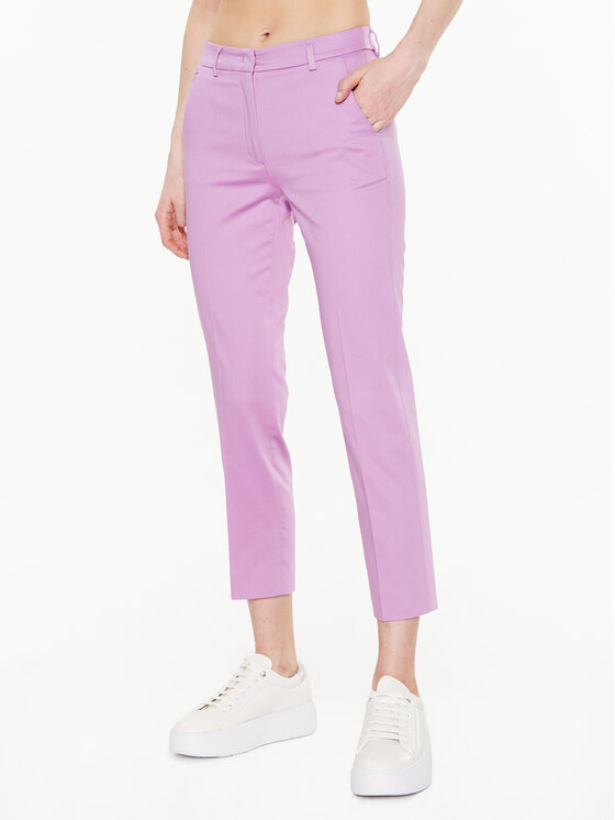 Weekend Max Mara Auduma bikses Gineceo 23513107 Violets Slim Fit