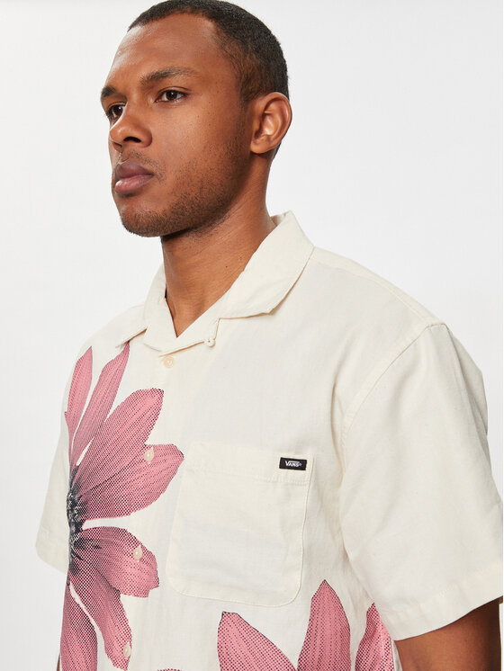 Vans Vans Camicia Laurel Ss Woven VN000G7H Beige Regular Fit