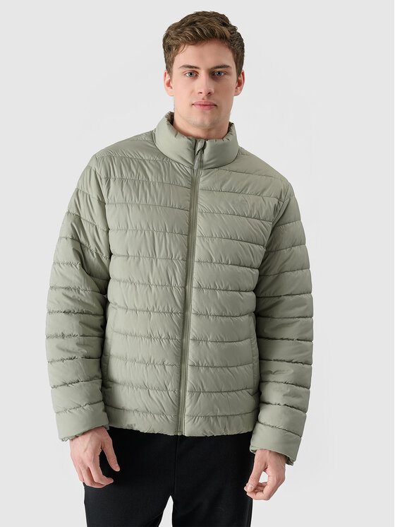 4F 4F Kurtka puchowa BASIC+ Khaki Regular Fit
