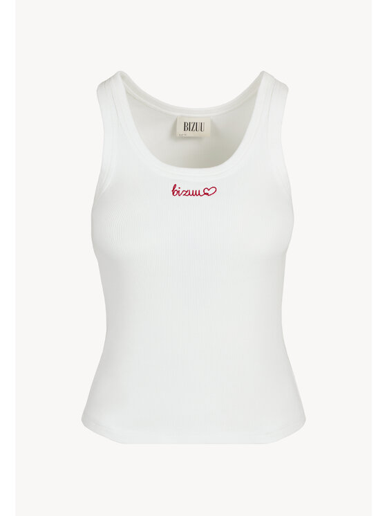 BIZUU BIZUU T-Shirt LOVIE Biały Standard Fit