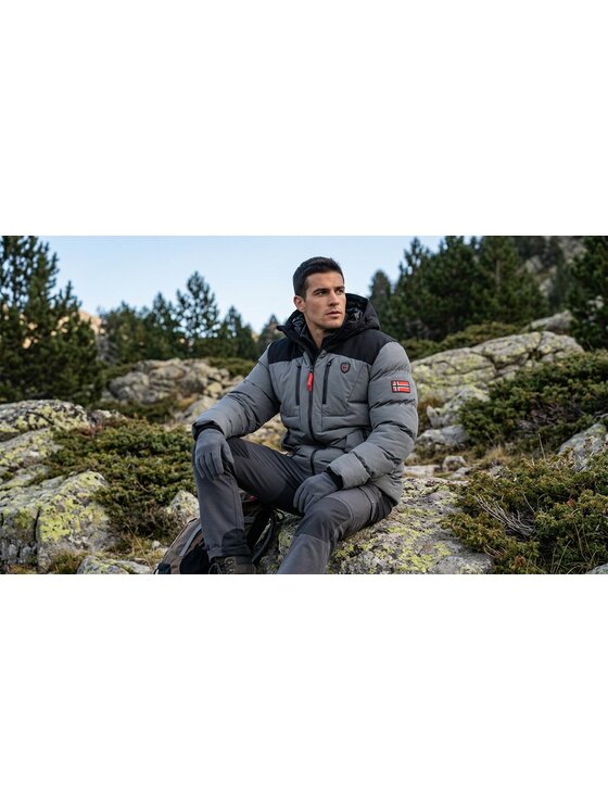 Geographical Norway Geographical Norway Parka WA1698H/GN-GREY Szary Reglan Fit