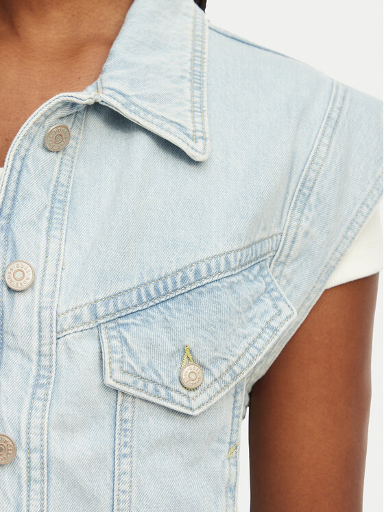 BOSS BOSS Weste C Vest 1.0 50561036 Hellblau Boxy Fit