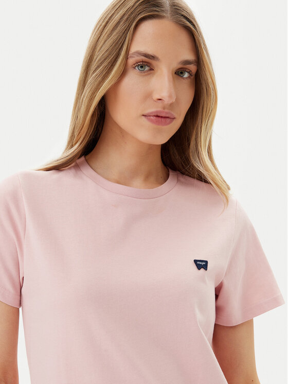 Wrangler Wrangler Póló 112362576 Rózsaszín Regular Fit