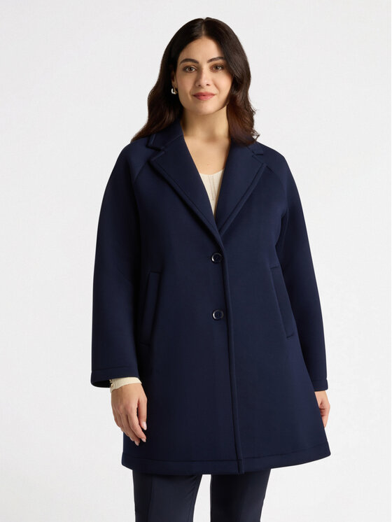 Fiorella Rubino Fiorella Rubino Cappotto 0818L000043N0Z4 Blu A-Line Fit