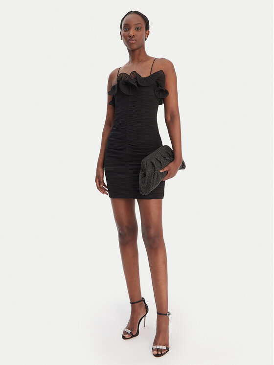 Guess Guess Sukienka koktajlowa W6RK80 WI342 Czarny Classic Fit