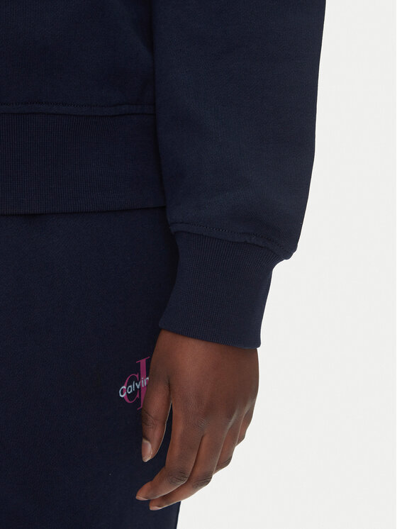 Calvin Klein Jeans Calvin Klein Jeans Bluza Monologo LV047B234G Granatowy Relaxed Fit
