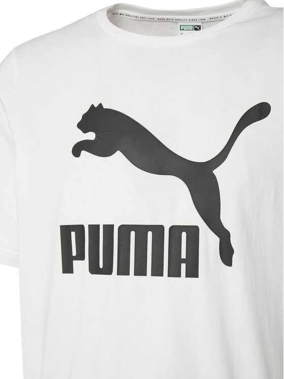 Puma Puma T-särk Classics Logo 530088 Valge Regular Fit