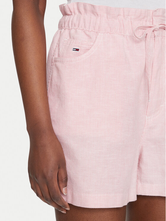 Tommy Jeans Tommy Jeans Шорти от плат DW0DW20360 Розов Regular Fit