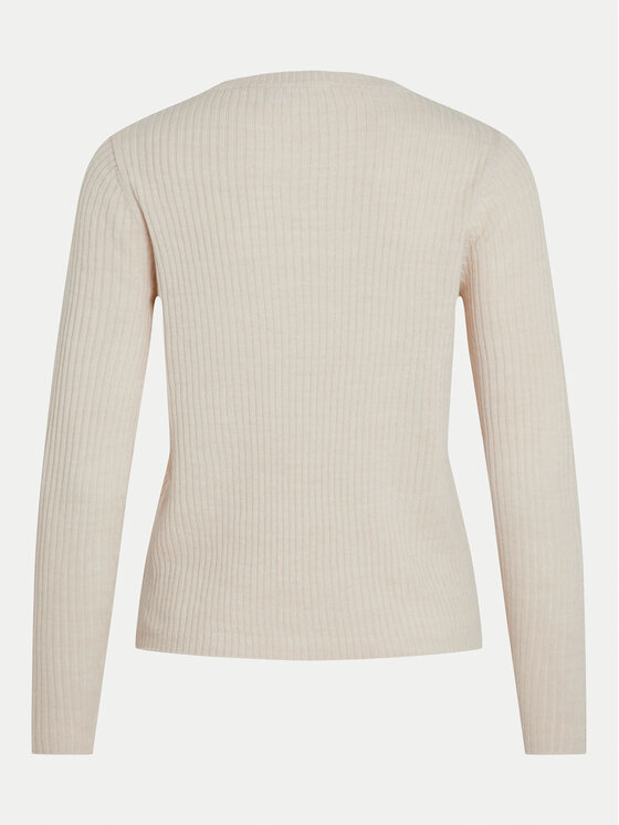 Vila Vila Пуловер Olina 14098889 Бежов Regular Fit