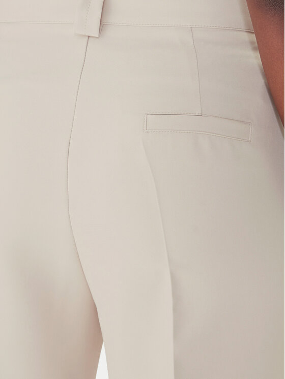 Maryley Maryley Kalhoty z materiálu 25IB563/43LA Béžová Regular Fit
