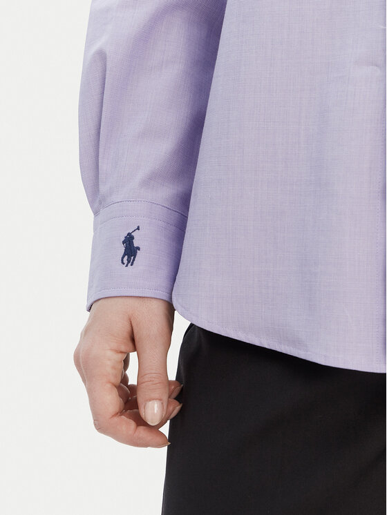 Polo Ralph Lauren Polo Ralph Lauren Πουκάμισο 211941509003 Μωβ Slim Fit