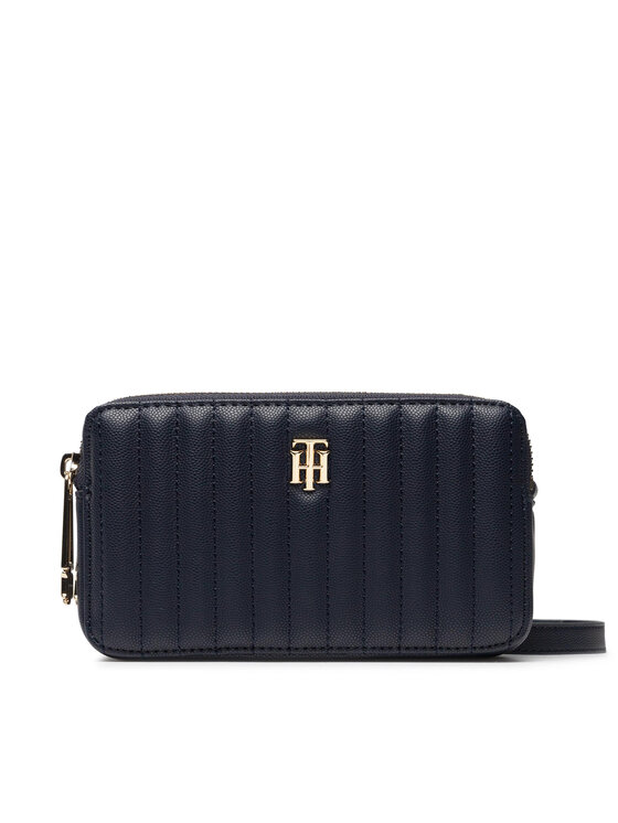Geantă Tommy Hilfiger Th Timeless Camer Bag Quilted AW0AW13143 Bleumarin