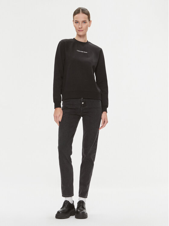 Calvin Klein Jeans Calvin Klein Jeans Mikina Institutional J20J222548 Čierna Regular Fit