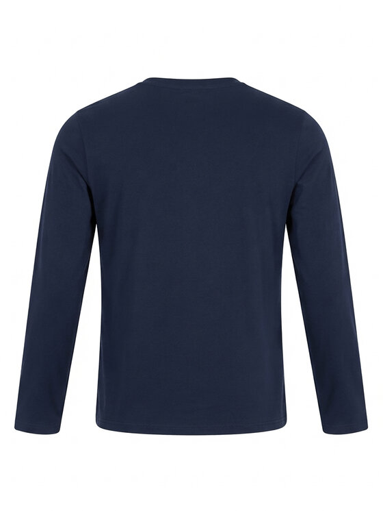 Ombre Ombre Longsleeve L172 Granatowy Regular Fit