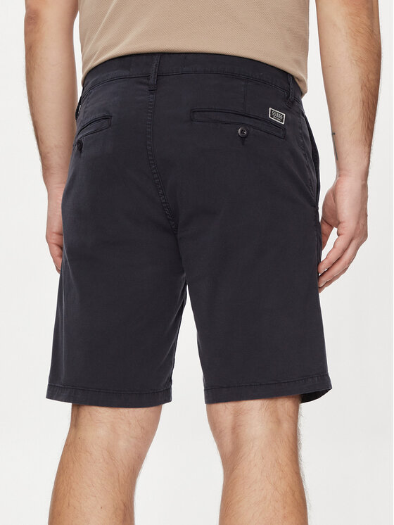 Guess Guess Šortky z materiálu M4GD13 WG3OA Tmavomodrá Chino Fit