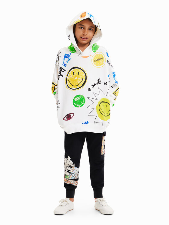Desigual Desigual Džemperis ar kapuci 23SBSK04 Bēšs Regular Fit