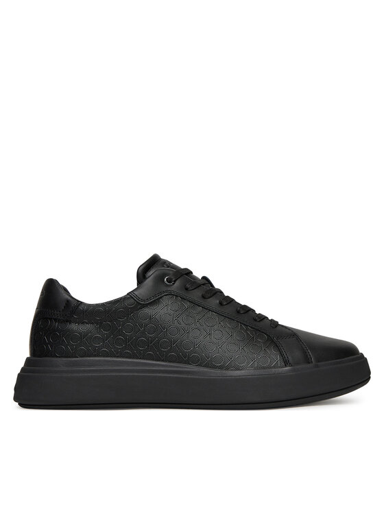 Sneakers Calvin Klein Chunky Low Top Lace Up Mono HM0HM01970 Negru