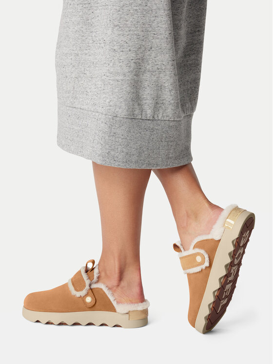 Sorel Sorel Kapcie VIIbe™ Clog Suede Cozy 2048521253 Brązowy