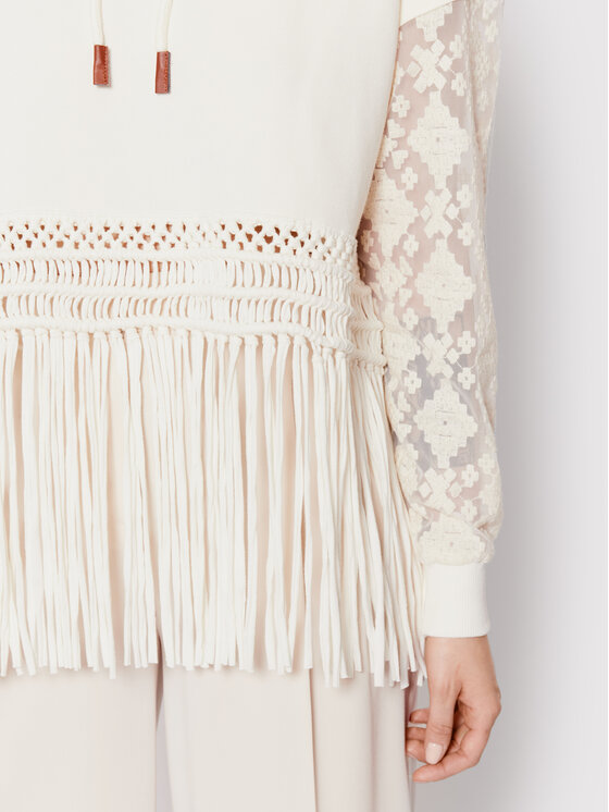 Felpa Tulum 22SWSK03 Beige Oversize