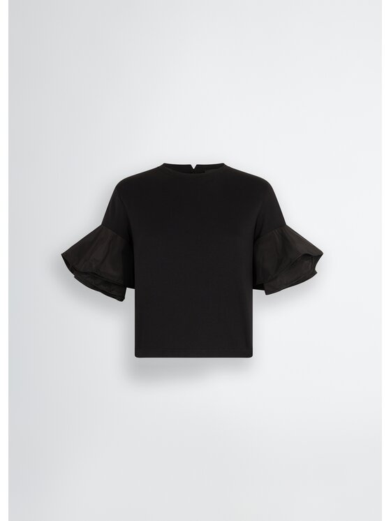 Liu Jo Liu Jo T-Shirt CA5006J630822222 Czarny Regular Fit