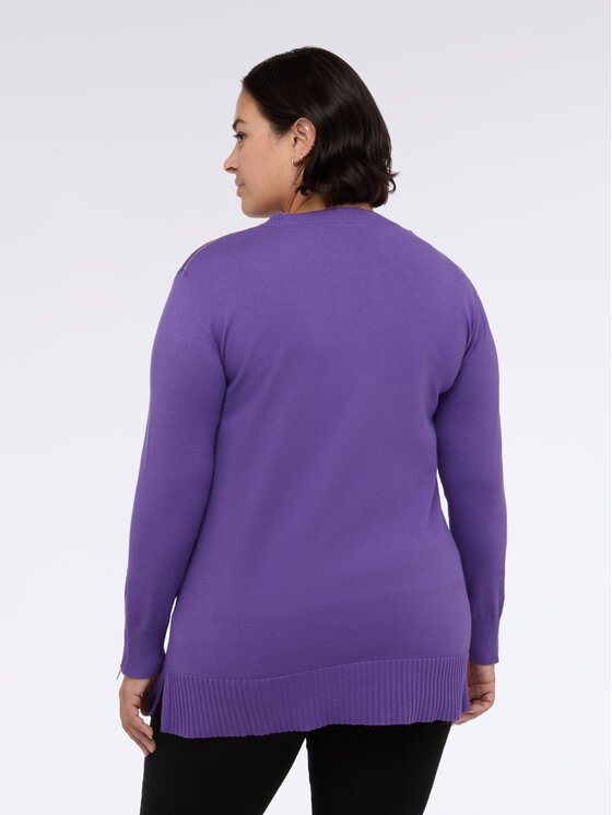Fiorella Rubino Fiorella Rubino Maglione M009L008257N029 Viola Regular Fit